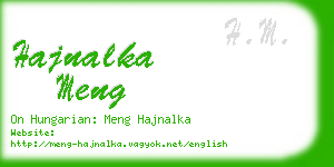 hajnalka meng business card